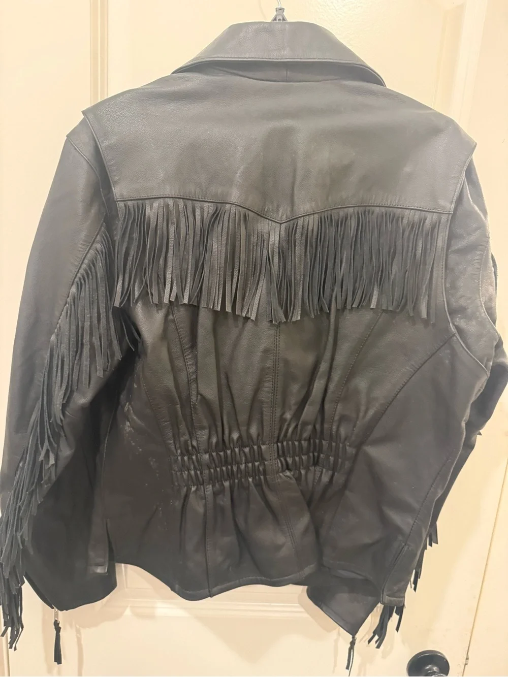 Harley-Davidson Women’s Large Genuine Leather Fringe Motorcycle Jacket